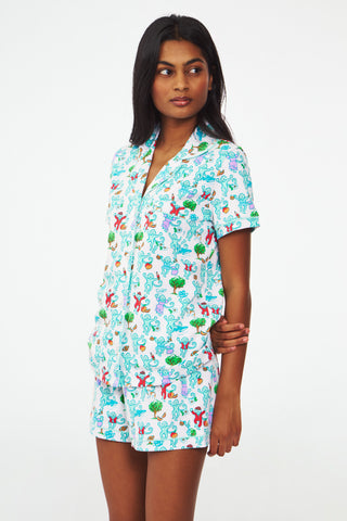 Georgia Monkey Polo Pajamas