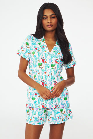 Georgia Monkey Polo Pajamas