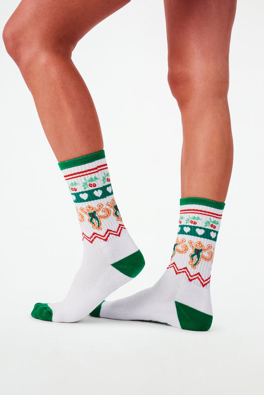 Roller Rabbit Gingerbread Party Tube Socks