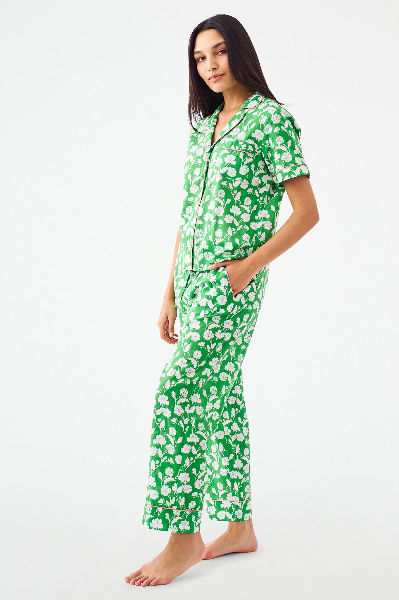 Roller Rabbit Cardoon Vine Liza Set Green 