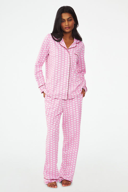 Womens Pink Elephant Pajamas view 1