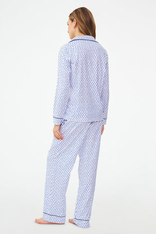 Hearts Long Sleeve Polo Pajamas