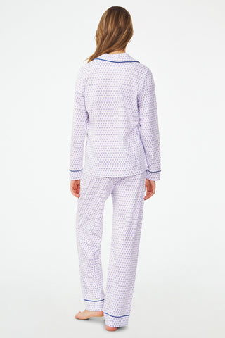 Hearts Long Sleeve Polo Pajamas