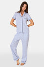Roller Rabbit Womens Blue Hearts Fiora Pajamas