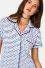 Roller Rabbit Womens Blue Hearts Fiora Pajamas