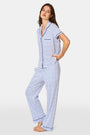 Roller Rabbit Womens Blue Hearts Fiora Pajamas