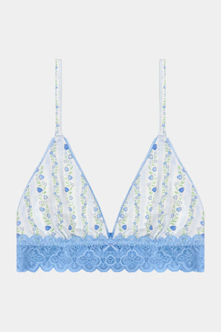Roller Rabbit  Blue Hearts Vine Mercer Bralette