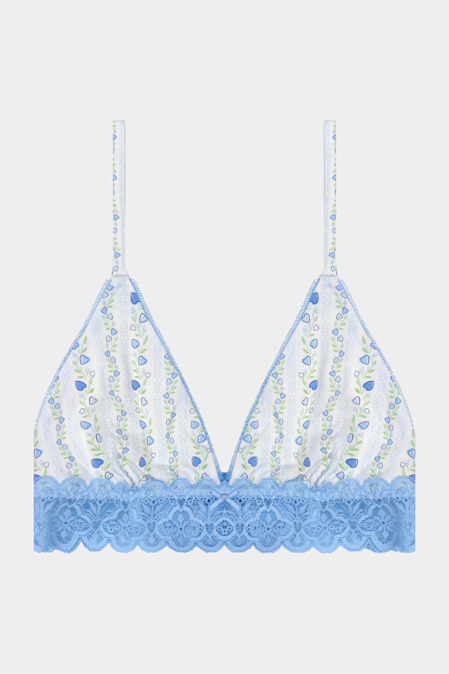 Roller Rabbit  Blue Hearts Vine Mercer Bralette