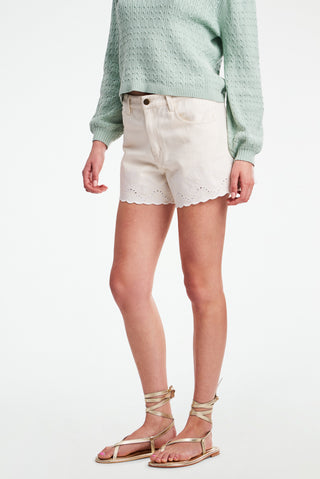 Jemina Eyelet Luna Jean Shorts