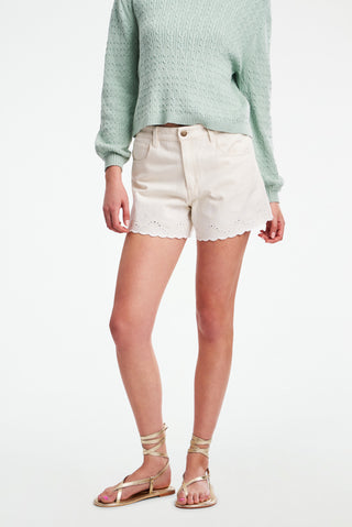 Jemina Eyelet Luna Jean Shorts