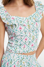 Roller Rabbit Jemina Wildflower Embroidery Khalia Top