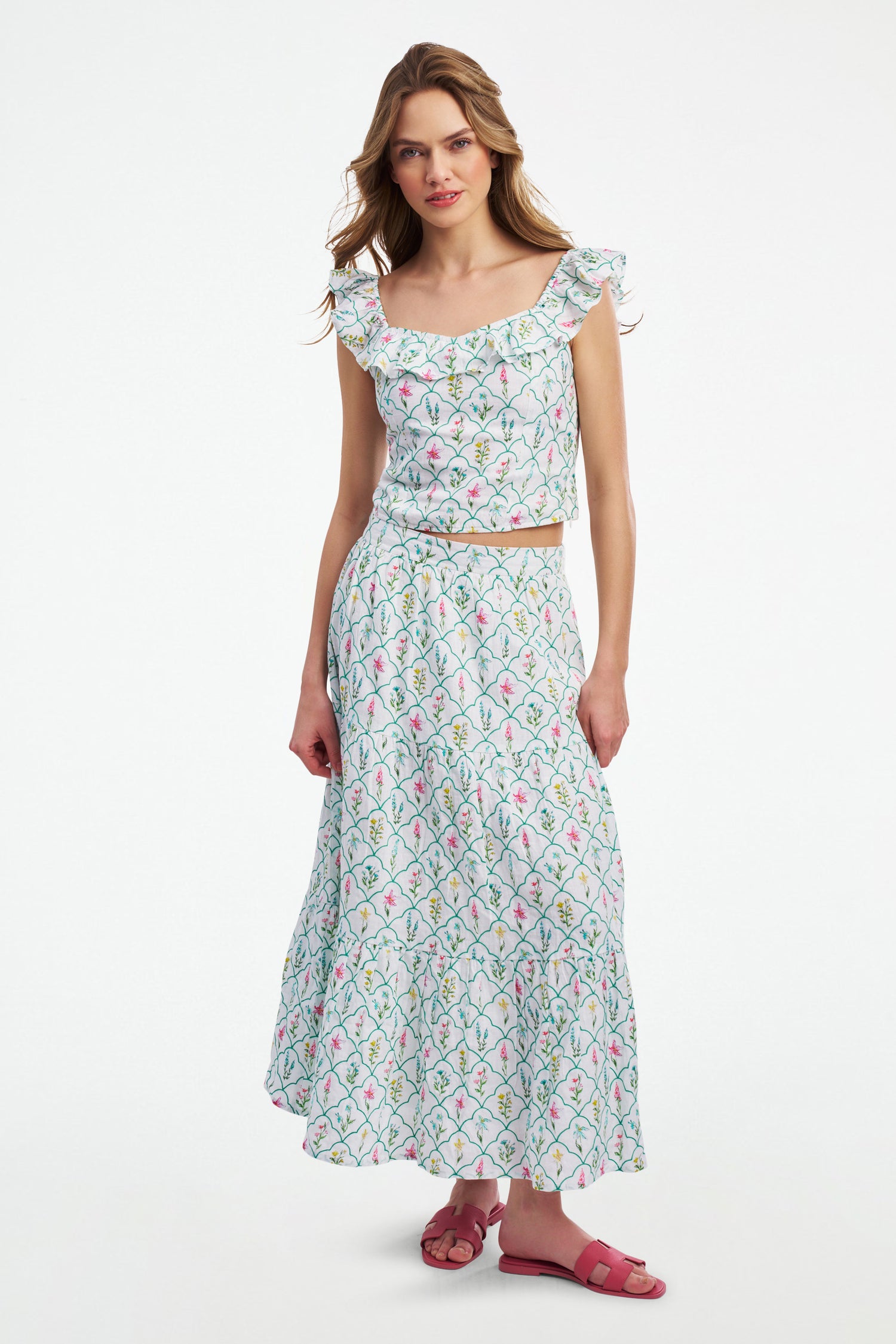 Roller Rabbit Jemina Wildflower Embroidery Khalia Top  view 4