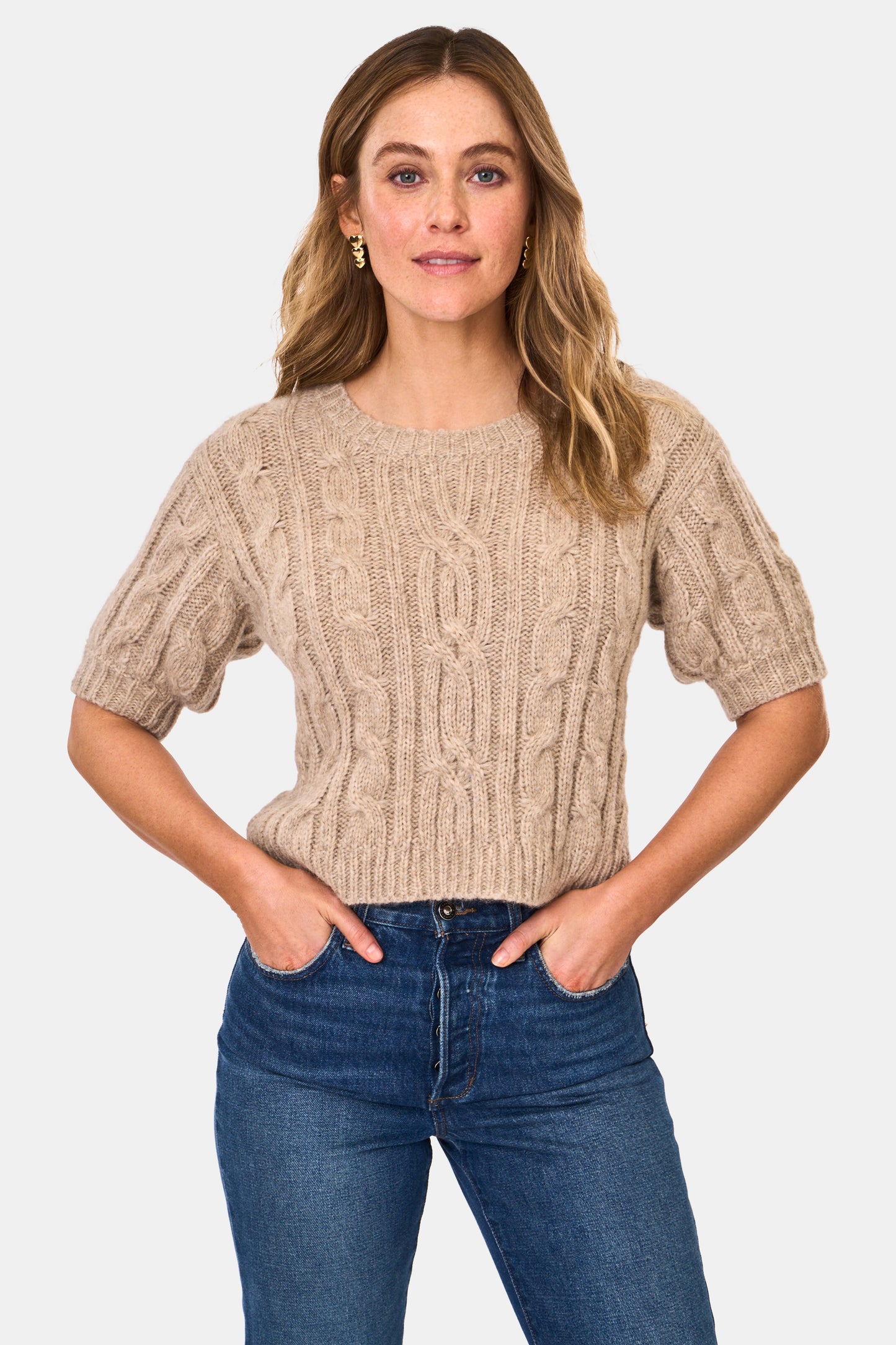Hattie Cable Knit Sweater view 3