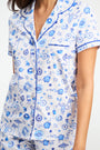 Roller Rabbit Blue Latte Lane Polo Pajamas