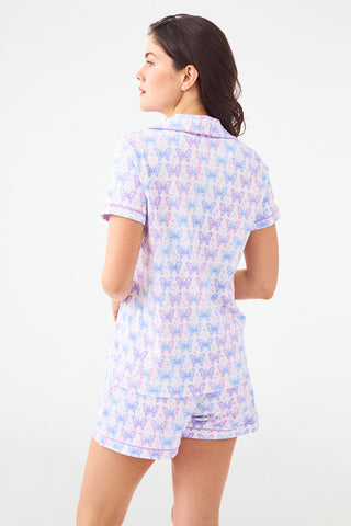 Roller Rabbit Flutter Polo Pajamas Lavender