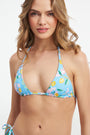 Lemon Blossom/Tuiles Serena Reversible Bikini Top