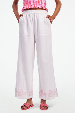 Lemon Bow Embroidery Chloe Pant