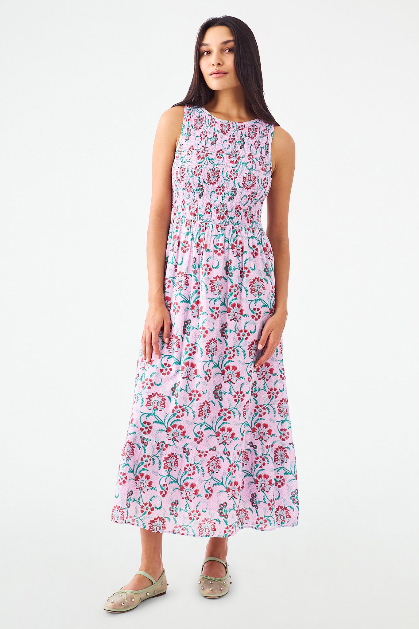 Roller Rabbit Tulsi Floral Emily Dress Lilac view 1
