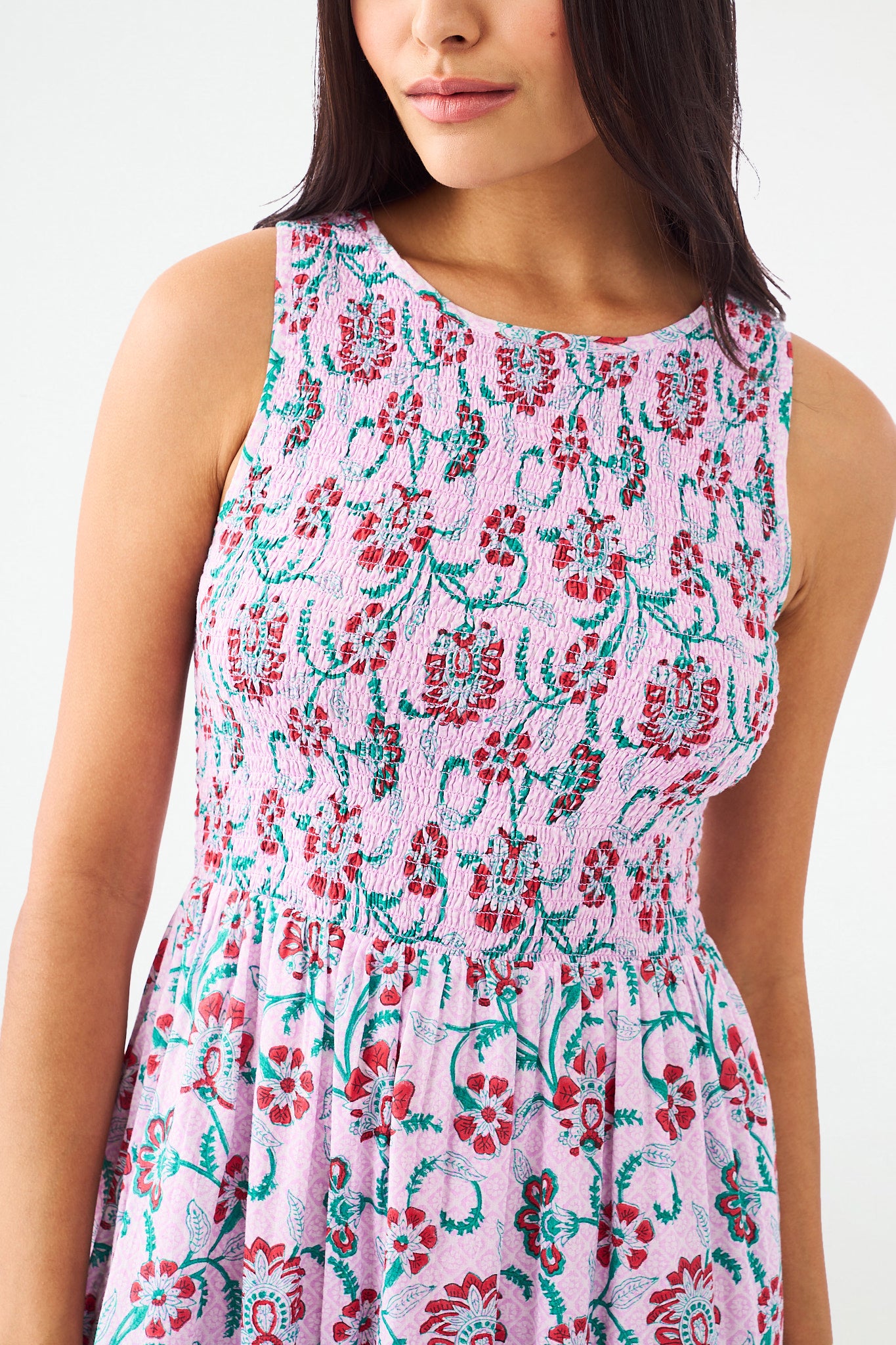 Roller Rabbit Tulsi Floral Emily Dress Lilac view 2