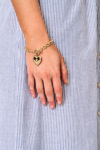 Roller Rabbit Gold Lovely Locket Bracelet