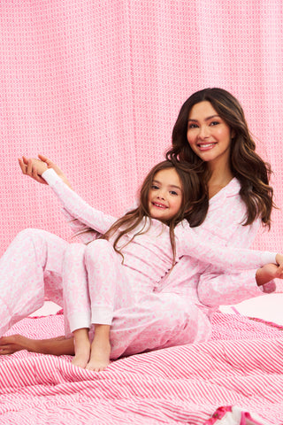 Lovely Monkey Long Sleeve Polo Pajamas