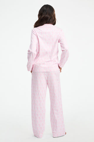 Lovely Monkey Long Sleeve Polo Pajamas