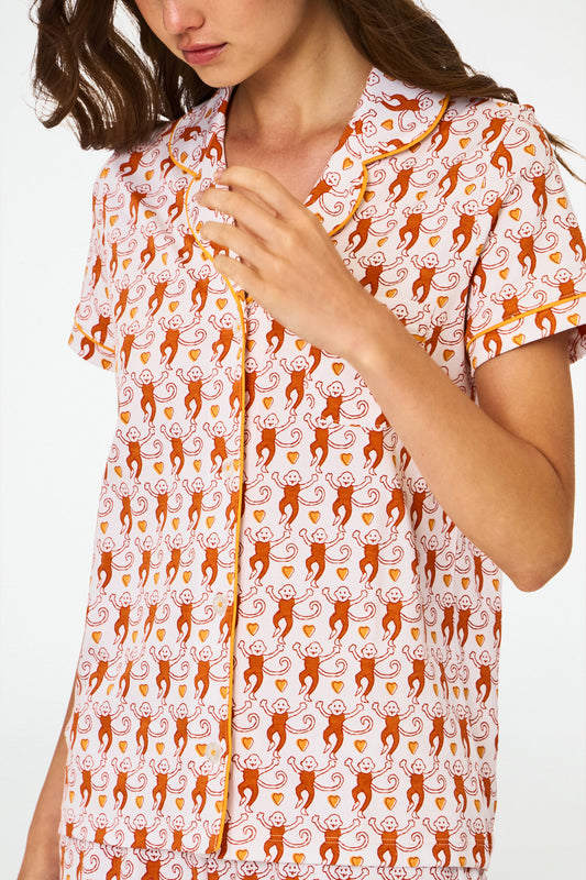 Campus Lovely Monkey Polo Pajamas view 2