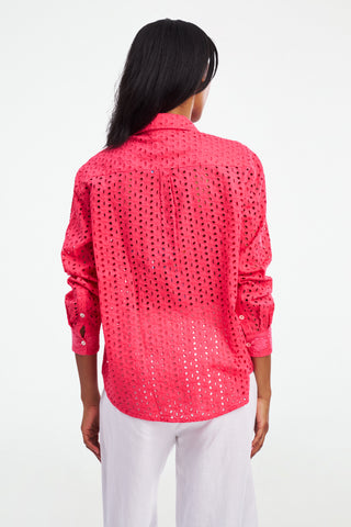 Roller Rabbit Malina Eyelet Boyfriend Shirt