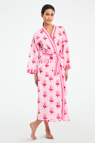 Marigold Stripe Summer Robe