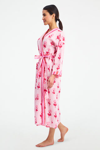 Marigold Stripe Summer Robe