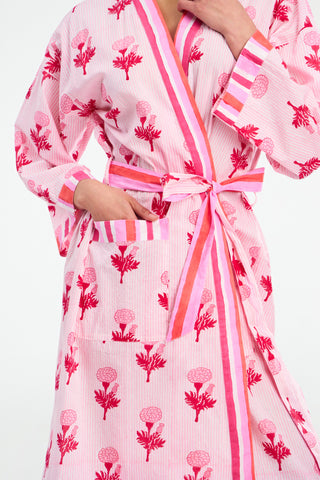 Marigold Stripe Summer Robe