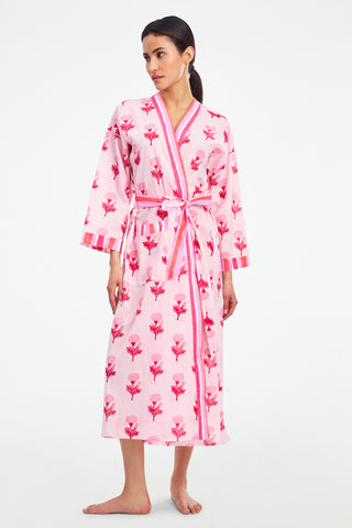 Marigold Stripe Summer Robe