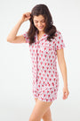 Roller Rabbit Lovely Monkey Polo Pajamas Crimson/Grey 