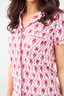 Roller Rabbit Lovely Monkey Polo Pajamas Crimson/Grey 