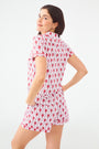Roller Rabbit Lovely Monkey Polo Pajamas Crimson/Grey 