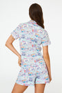 Roller Rabbit Blue Paris Monkey Polo Pajamas