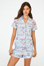 Roller Rabbit Blue Paris Monkey Polo Pajamas