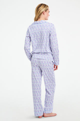 Monkey Long Sleeve Polo Pajamas