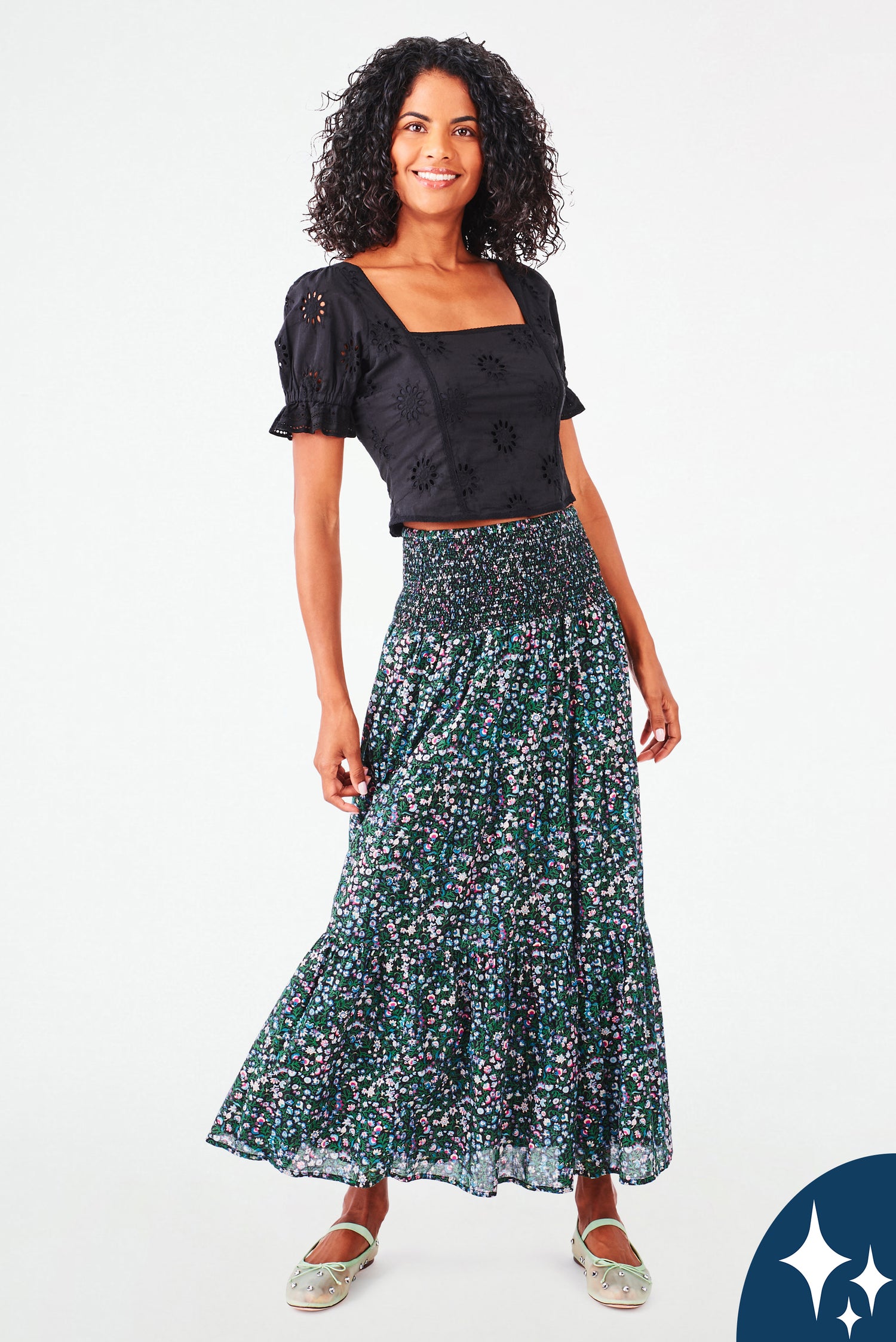 Roller Rabbit Moonflower Nikki Skirt