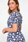 Roller Rabbit Navy Morris Floral Scarlett Dress