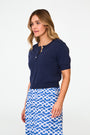 Roller Rabbit Navy Nadia Sweater