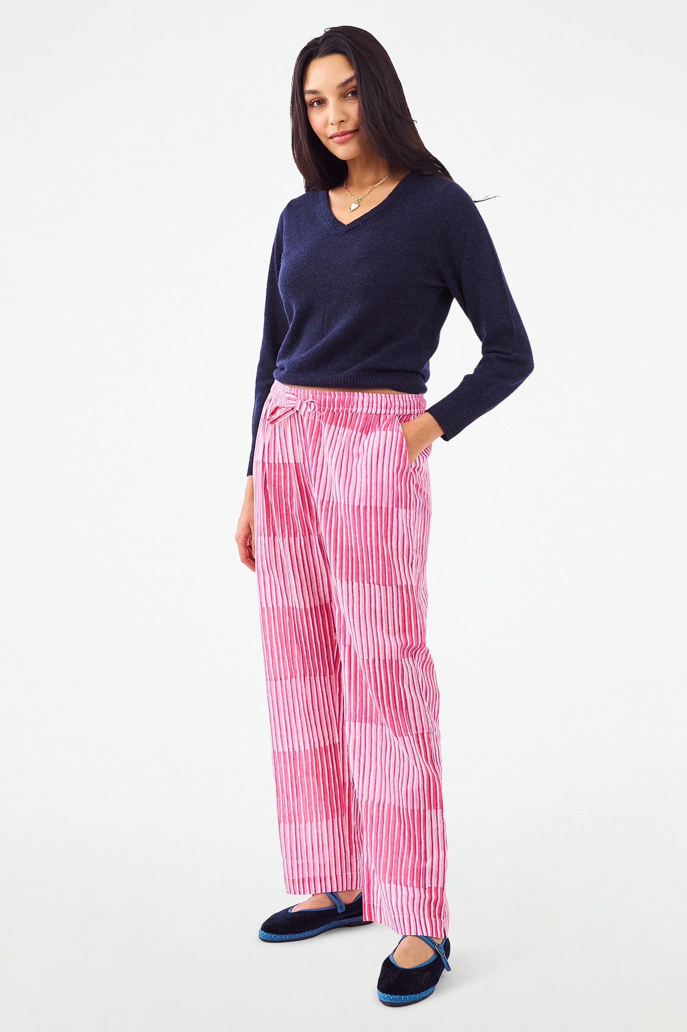 Roller Rabbit Checkerboard Stripe Leonor Pants view 3