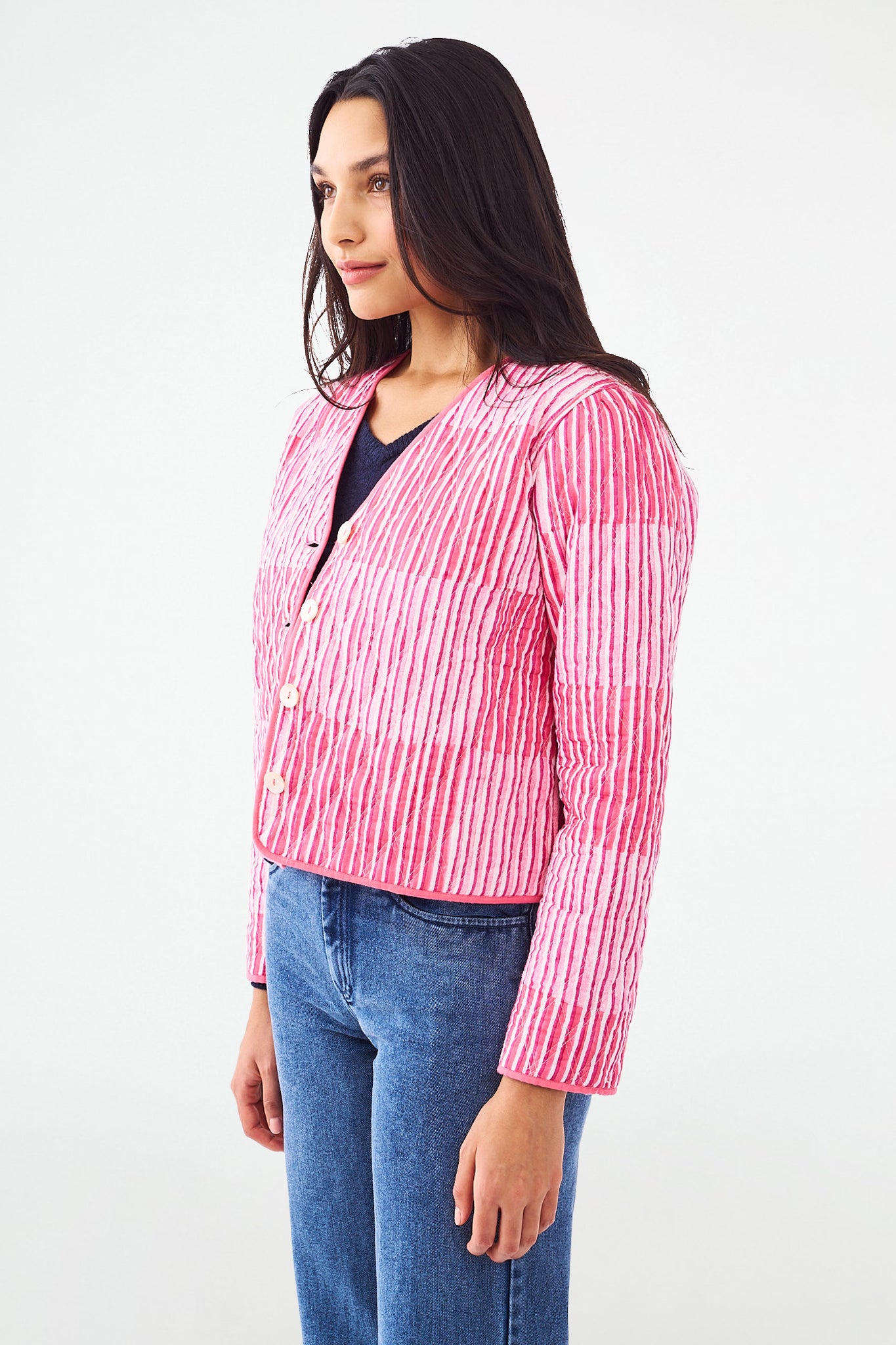 Checkerboard Stripe Marni Jacket