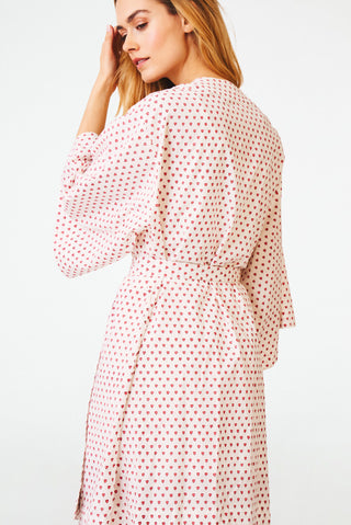 Roller Rabbit Pink Hearts Kimono