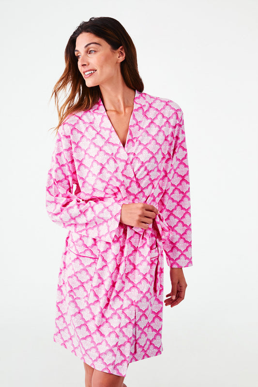 Roller Rabbit Hot Pink Jemina Blake Robe