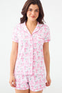 Roller Rabbit Sleepy Sloth Polo Pajamas Pink 