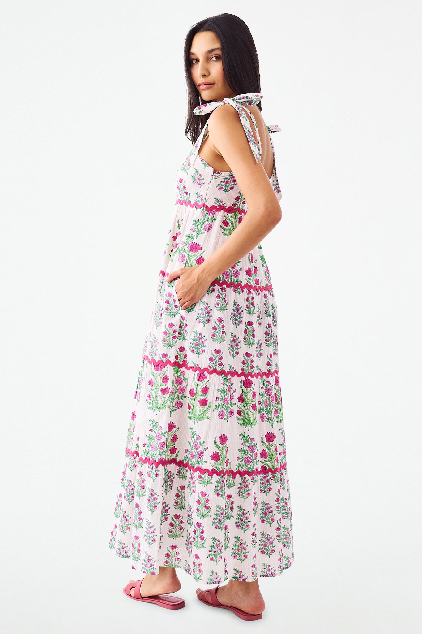 Roller Rabbit Wild Rose Ester Dress Berry view 4