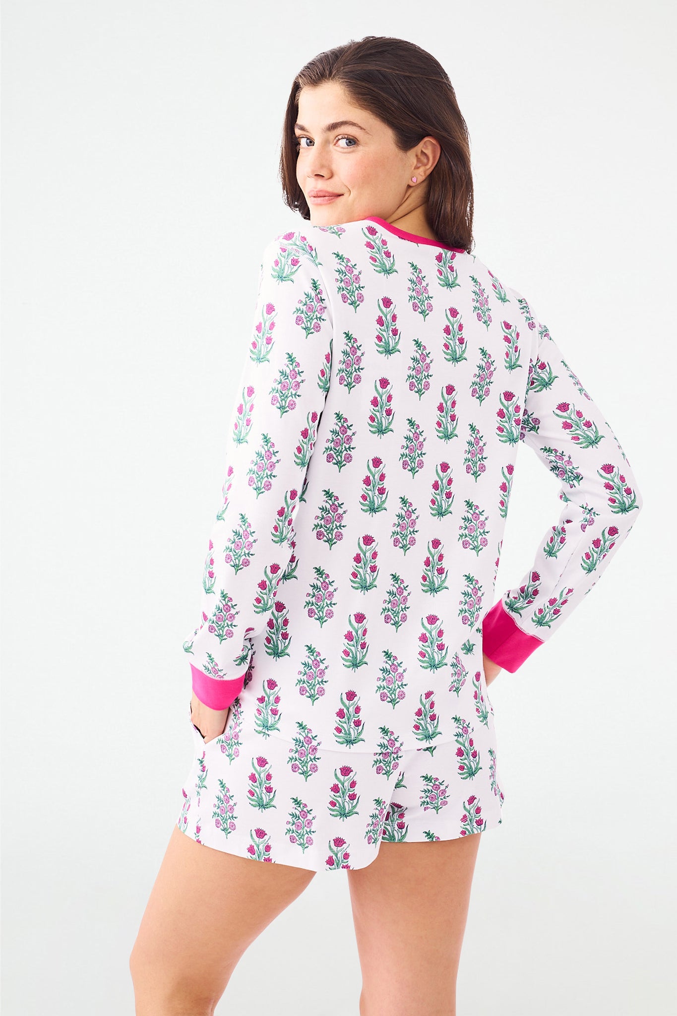 Roller Rabbit Wild Rose Hunter Pajamas Pink