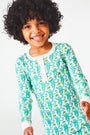 Roller Rabbit Kids Aqua Monkey Pajamas