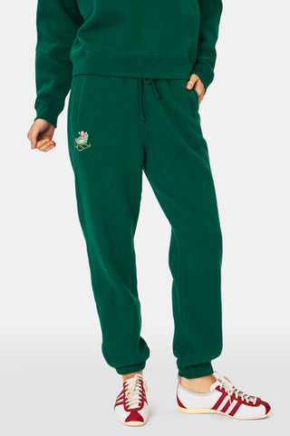 ROLLER RABBIT GREEN SNOW VILLAGE SWEATPANTS